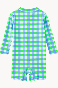 Baby Boys Check Sunsuit