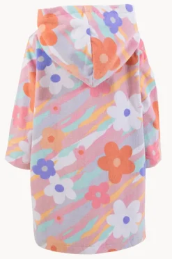 Baby Petal Splash Hooded Towel Robe 12-24M