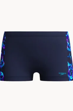 Boys Allover Print Panel Aquashort