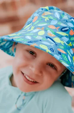 Boys Pisces Classic Bucket Sunhat