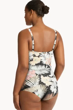 Calypso Twist Front Boyleg One Piece
