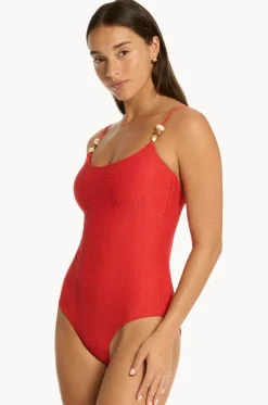 Caracus Scoop Neck One Piece