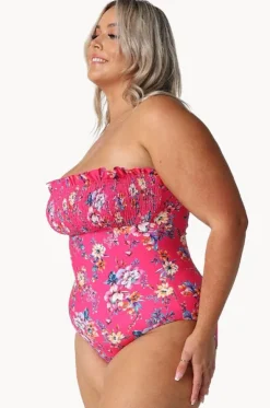 Castaway Shirred Bandeau One Piece