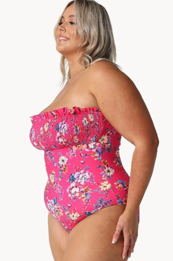 Castaway Shirred Bandeau One Piece