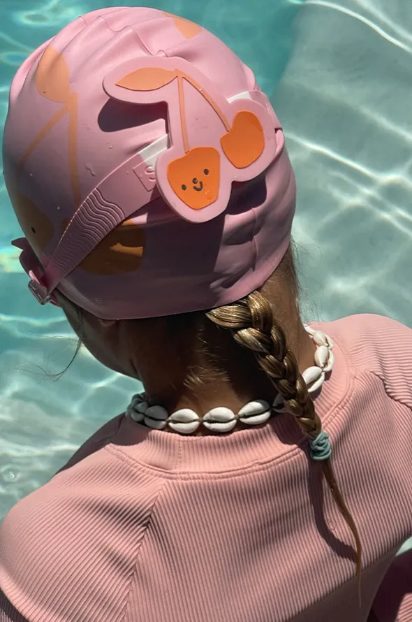 Cherry Cotton Candy Kids Swim Goggles