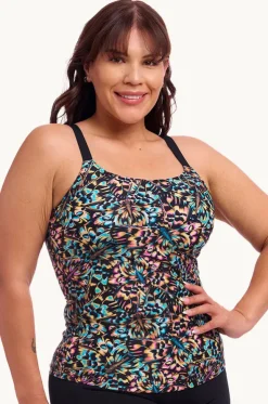 Copper Cluster Scoop Neck Tankini Separate