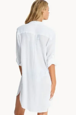 Crinkle Twill Beach Shirt