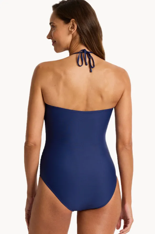 DD/E Cup Coral Edge Bandeau One Piece