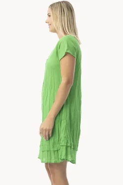 Essentials Gauze Frill Hem Dress