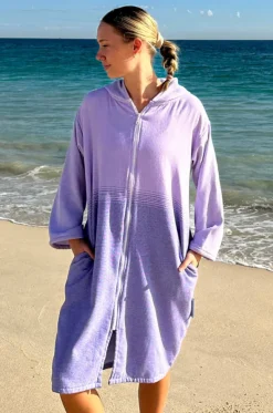 Fade Hooded Towelling Robe L/XL