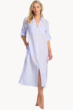 Fresh Button Midi Dress
