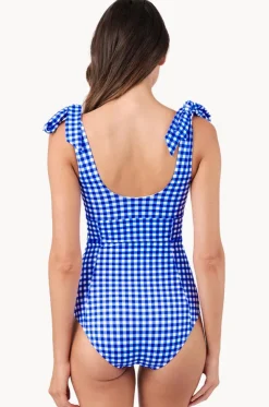 Gingham Classic Square Neck One Piece