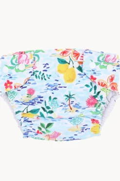 Girls Addison Aqua Nappy