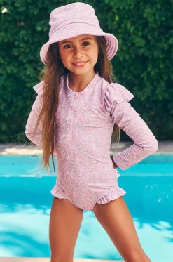 Girls Bluebell Floral Sunsuit