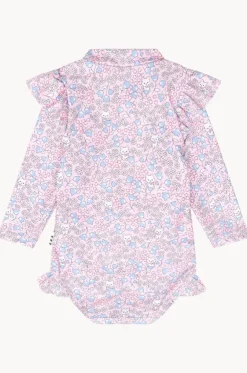 Girls Bluebell Floral Sunsuit