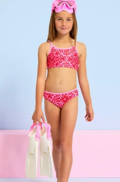 Girls Capri Tile Crop Set