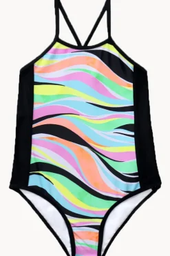 Girls Coastal Wave One Piece