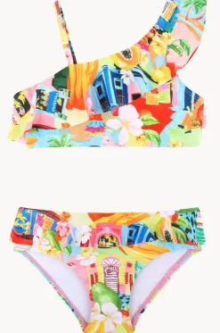 Girls Cuba One Shoulder Crop Set
