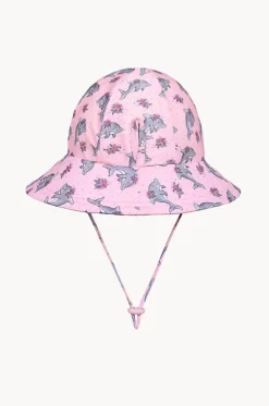 Girls Dolphin Ponytail Bucket Sunhat