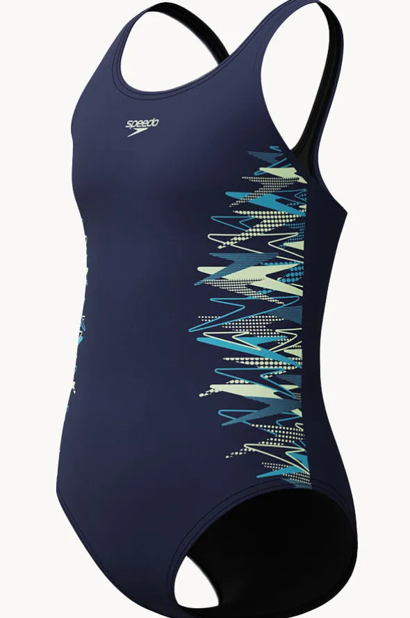 Girls Duo Logo Placement Muscleback One Piece