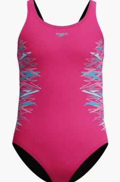 Girls Duo Logo Placement Muscleback One Piece