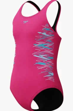 Girls Duo Logo Placement Muscleback One Piece