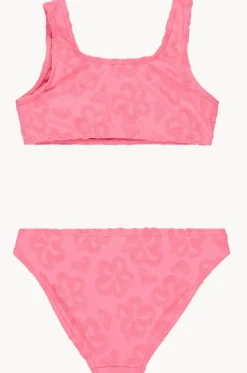 Girls Flip Flower Bralette Set