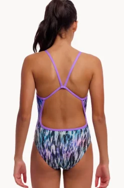 Girls Fly Dye Single Strap One Piece