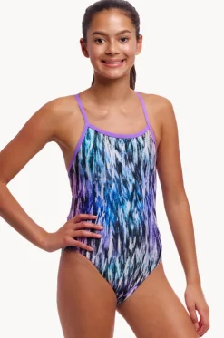 Girls Fly Dye Single Strap One Piece