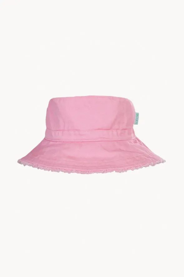 Girls Frayed Bucket Hat