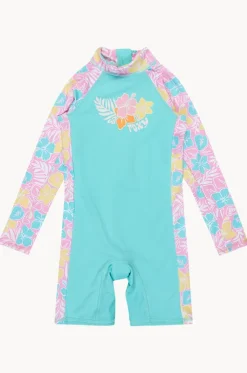 Girls Hibiscus Jam Tropical Square Spring Suit