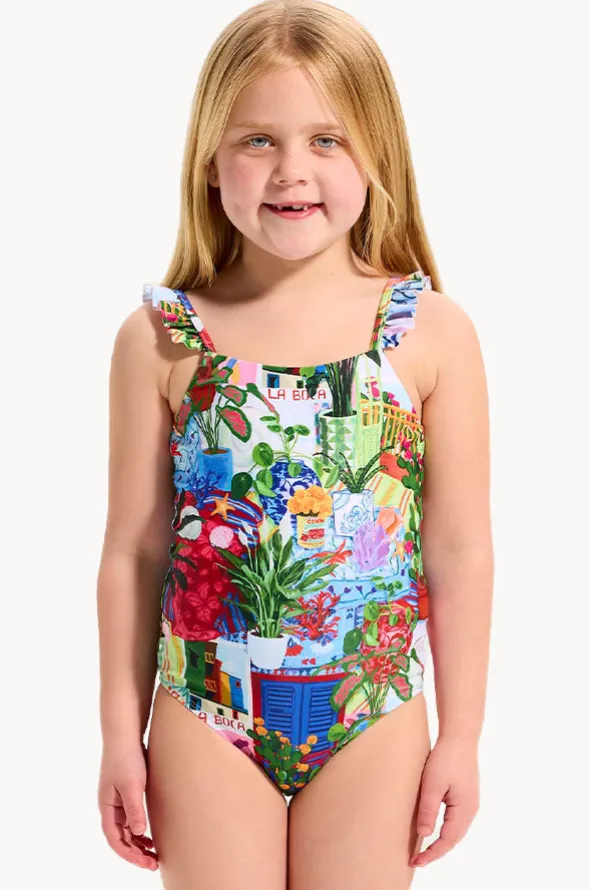 Girls La Boca Frill One Piece