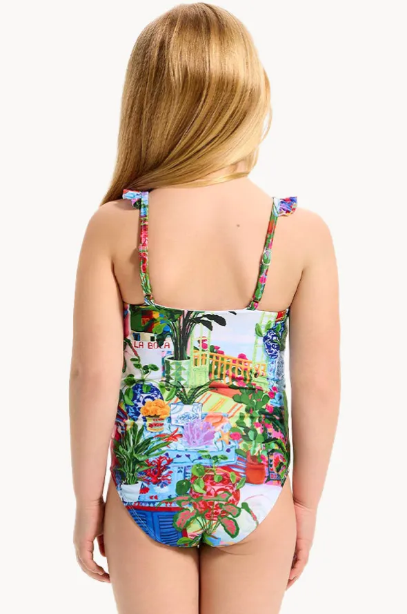 Girls La Boca Frill One Piece