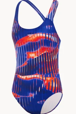 Girls Linear Lava Splashback One Piece