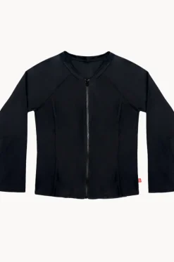 Girls Long Sleeve Zip Suntop
