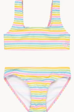 Girls Mirage Stripe Bralette Set