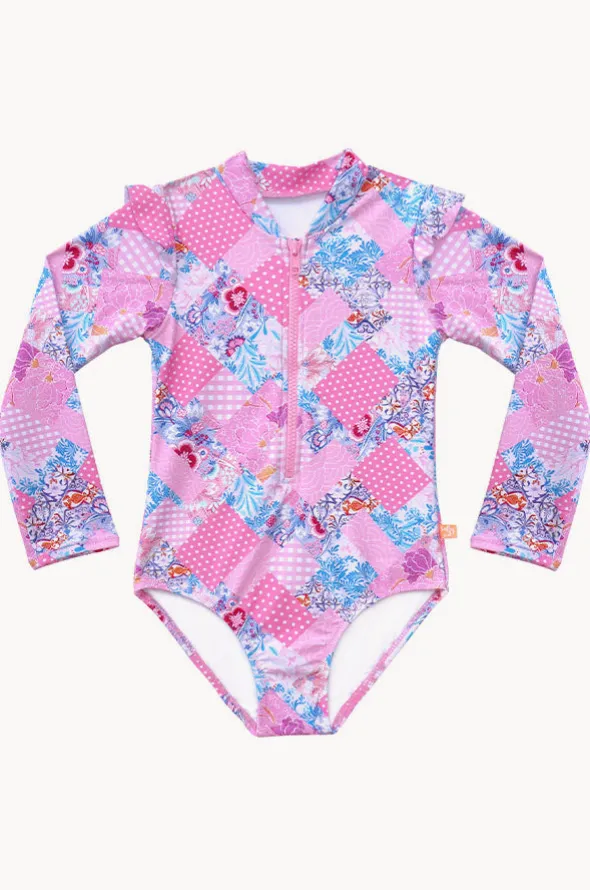 Girls Miss Dollhouse Long Sleeve Sunsuit