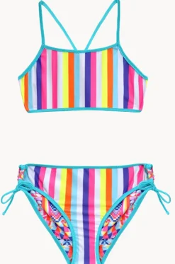 Girls Neo Geo Reversible Crop Set