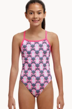 Girls Pen Guy Single Strap One Piece