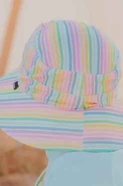 Girls Rainbow Classic Bucket Sunhat