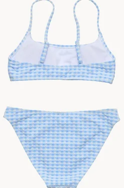 Girls Seaside Gingham Crop Set