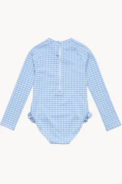Girls Seaside Gingham Sunsuit