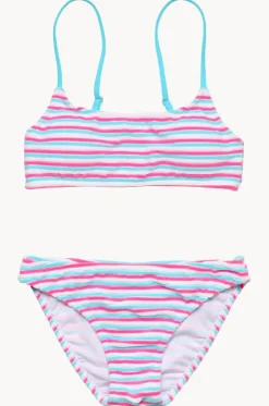 Girls Sorbet Stripe Crop Set