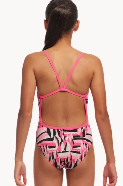 Girls Sugar Hits Single Strap One Piece