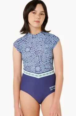 Girls Sunset Luau Sunsuit