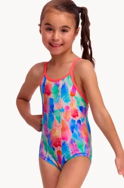 Girls Tickle Pink One Piece