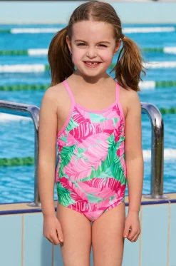 Girls Tropic Palm One Piece