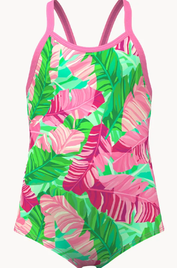 Girls Tropic Palm One Piece