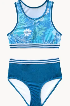 Girls Tropicana Zip Crop Set