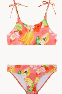 Girls Tropique Tie Crop Set